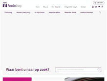 Tablet Screenshot of meandergroep.com